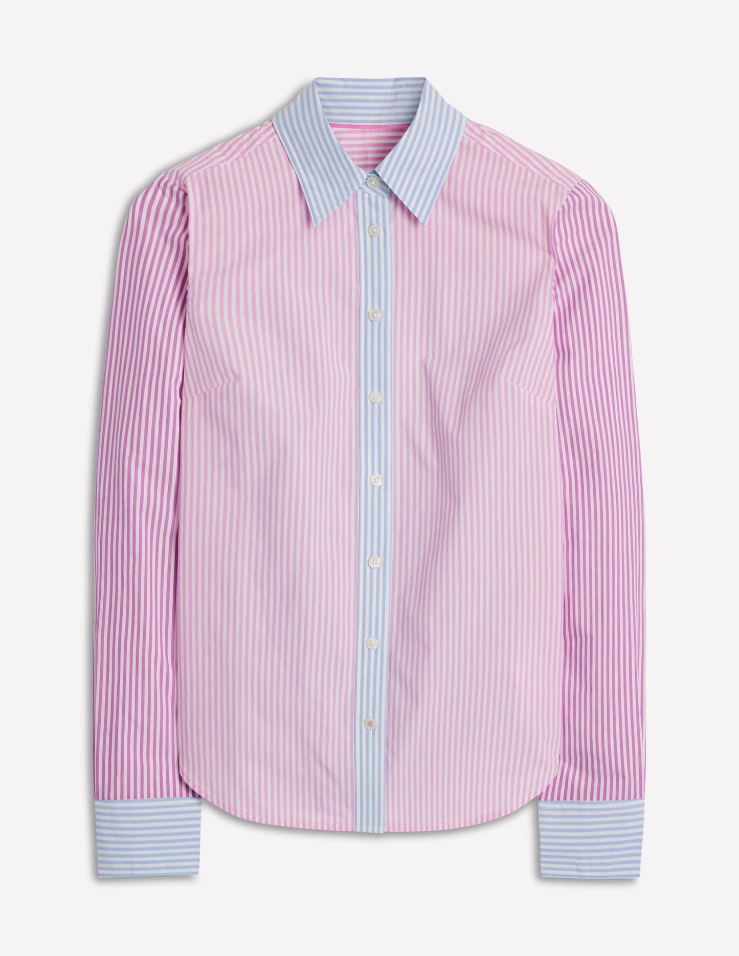 Sienna Cotton Shirt-Hotched, Multi Stripe