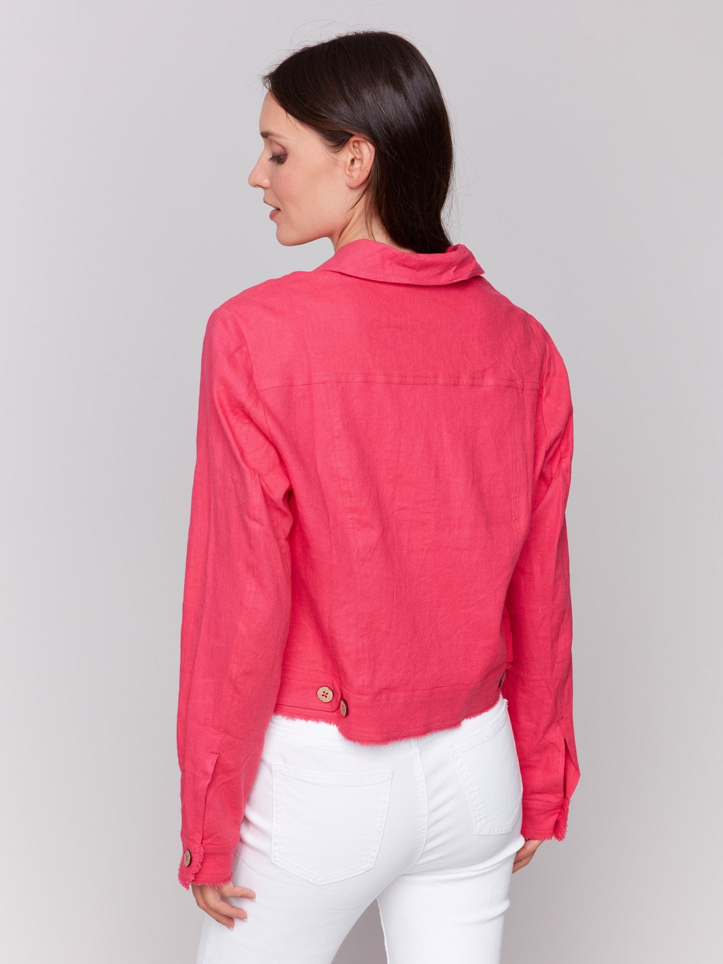 Linen Blend Jacket - Paradise